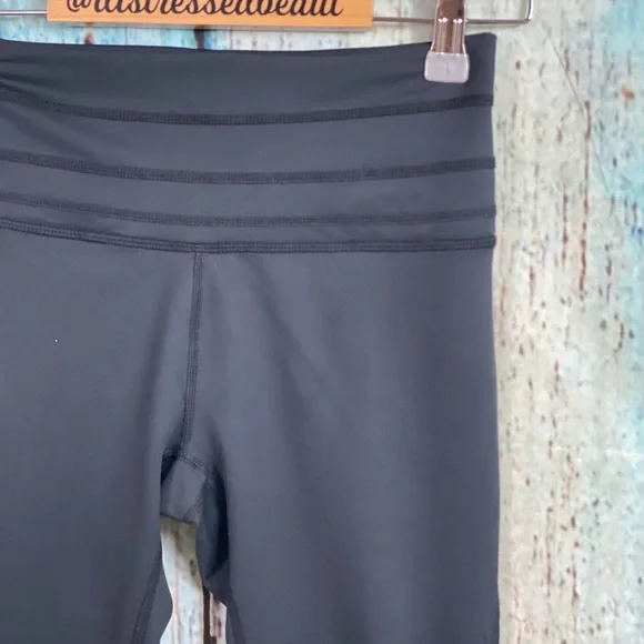 FREE PEOPLE NWOT Black Swerve Tie Ankle Leggings - Picture 11 of 16